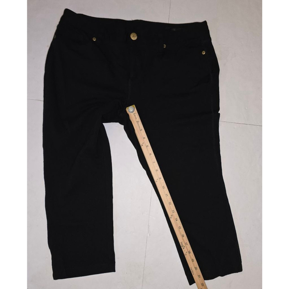 Lot of 2 VTG Y2K INC INTL CONCEPTS Knit  Pants Rhinestone Jeans. SZ 16 Capri - Picture 3 of 13